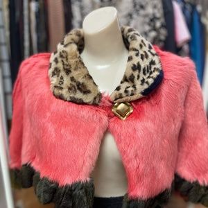 Grownbeans 80's Cape Fur & Suede Mint Condition OS